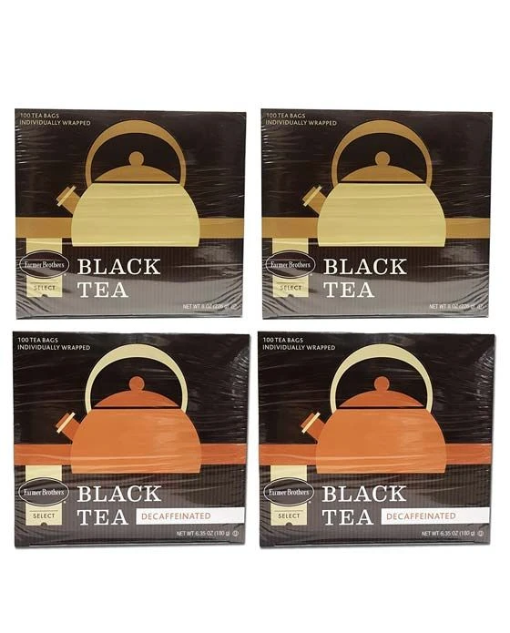 Farmer Brothers Black Tea: 2 Boxes Regular & 2 Boxes Decaf 2 Farmer Brothers Black Tea: 2 Boxes Regular & 2 Boxes Decaf - Image 2