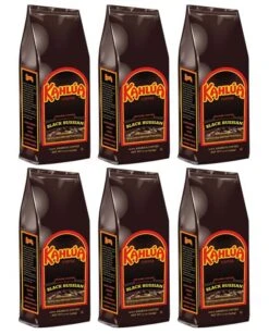 Kahlua Black Russian Gourmet Ground Coffee (6 Bags/12 Oz)