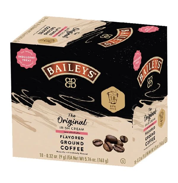 Baileys Bailey's, The Original Irish Cream Flavored Coffee, 2/18 Single Serve Cups 2 Baileys Bailey's, The Original Irish Cream Flavored Coffee, 2/18 Single Serve Cups - Image 2