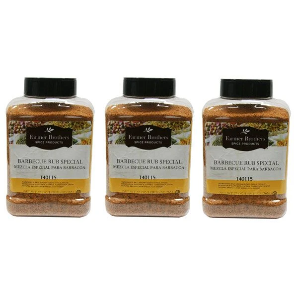Farmer Brothers Barbecue Rub Special (3 Bottle/1 Lb 11 Oz ) 1 Farmer Brothers Barbecue Rub Special (3 Bottle/1 Lb 11 Oz )