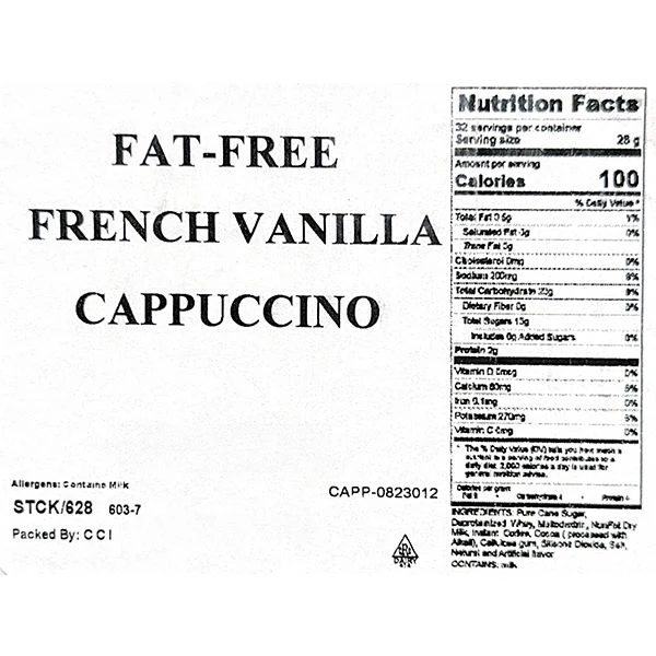 Brickhouse French Vanilla Fat Free Powdered Cappuccino Mix, 6 Bags (2lbs Each) – Rich, Creamy, And Fat Free 5 Brickhouse French Vanilla Fat Free Powdered Cappuccino Mix, 6 Bags (2lbs Each) – Rich, Creamy, And Fat Free - Image 5