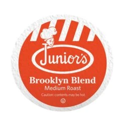 Junior's Most Fabulous Brooklyn Blend, Medium Roast Single Single Serve 2/18 Ct -Coffee Supplies Store juniors most fabulous brooklyn blend medium roast single single serve 1 ct 1