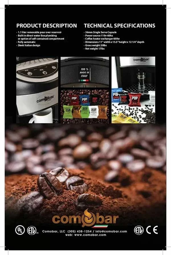 Comobar Kelly Machine Bundle, With Espresso And Espresso Cups 2 Comobar Kelly Machine Bundle, With Espresso And Espresso Cups - Image 2