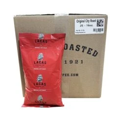 Lacas Original City Roast Ground Coffee, 25/16 Oz Bags – Premium Gourmet Blend With Sweet Full-Bodied Finish – Bulk Coffee For Cafés And Restaurants