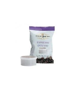 Miscela D'Oro Espresso Intenso Capsules, Espresso Point Compatible, 100 Ct