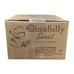 Cinfully Sweet Cinnamon Sugar Packets, 300 Count 18 Cinfully Sweet Cinnamon Sugar Packets, 300 Count -Coffee Supplies Store side 3
